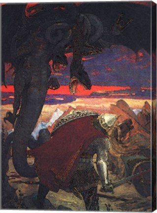 Dobryni Nikiticha with Seven-Headed Serpent Dragon