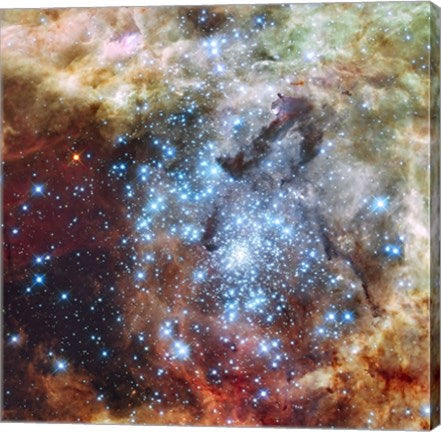 Merging Clusters in 30 Doradus (Non-annotated) by NASA, ESA, STScl