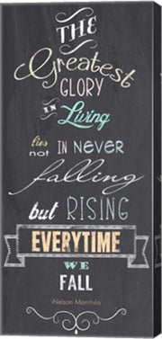 The Greatest Glory - Nelson Mandela Quote by Veruca Salt