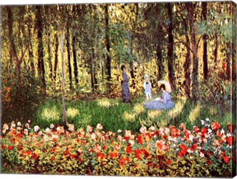Family in Garden, Argenteuil by Claude Monet