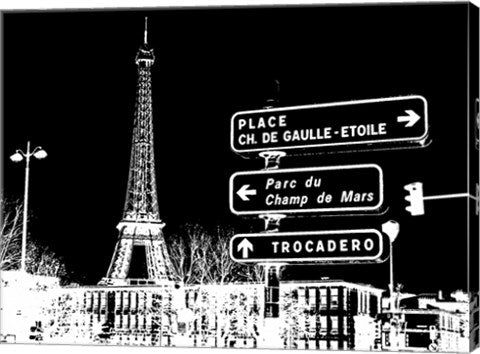 Photograph of street signs in Paris - Black