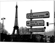 Photograph of street signs in Paris