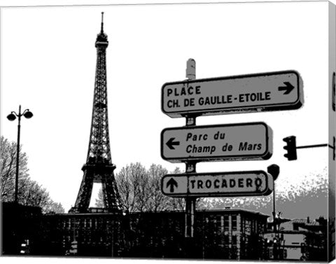 Photograph of street signs in Paris