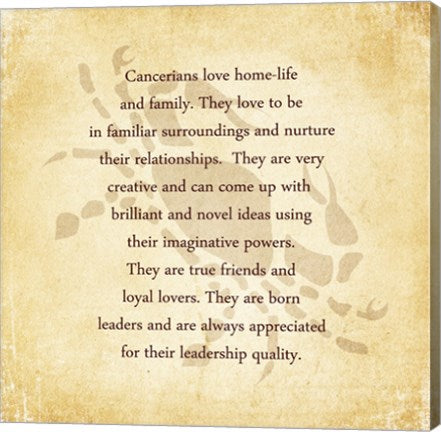 Cancer Character Traits by Veruca Salt