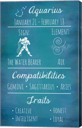 Aquarius Zodiac Sign by Veruca Salt