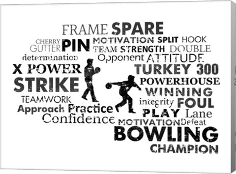 Bowling Text by Sports Mania