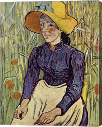 Portrait of Einer Jungen Bauerin by Vincent Van Gogh