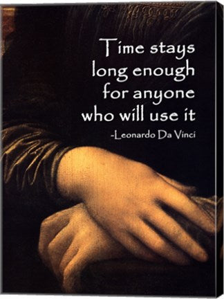 Time Stays -Da Vinci Quote by Quote Master