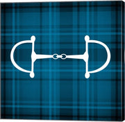 Horse Bit - Blue Checkered by Sports Mania