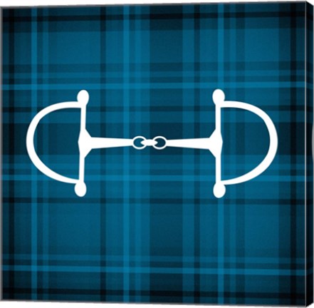 Horse Bit - Blue Checkered by Sports Mania