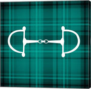 Horse Bit - Green Checkered by Sports Mania
