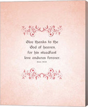Psalm 136:26, Give Thanks (Peach) by Inspire Me