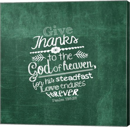 Psalm 136:26, Give Thanks (Green) by Inspire Me