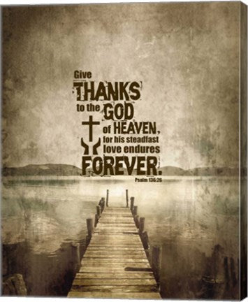 Psalm 136:26, Give Thanks (Sepia) by Inspire Me