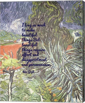 Beautiful Things - Van Gogh Quote 1 by Quote Master