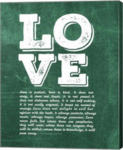 Corinthians 13:4-8 Love is Patient - Green by Inspire Me