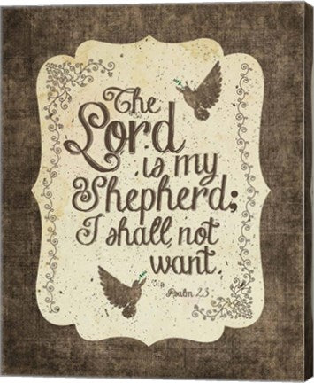 Psalm 23 The Lord is My Shepherd - Bird Border by Inspire Me