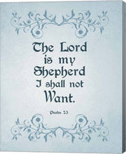 Psalm 23 The Lord is My Shepherd - Blue by Inspire Me