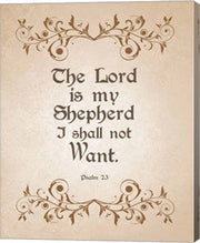 Psalm 23 The Lord is My Shepherd - Brown by Inspire Me