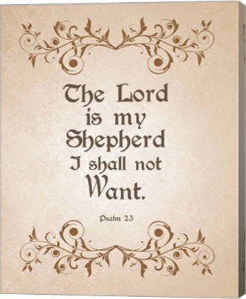 Psalm 23 The Lord is My Shepherd - Brown by Inspire Me
