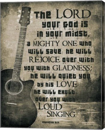 Zephaniah 3:17 The Lord Your God (Guitar Sepia) by Inspire Me