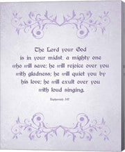 Zephaniah 3:17 The Lord Your God (Lilac) by Inspire Me