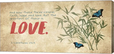 1 Corinthians 13:13 Faith, Hope and Love (Butterflies) by Inspire Me