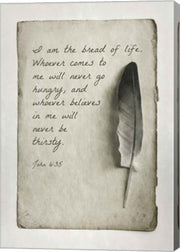 John 6:35 I am the Bread of Life (Gray) by Inspire Me