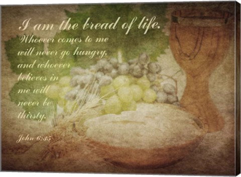 John 6:35 I am the Bread of Life (Grapes) by Inspire Me