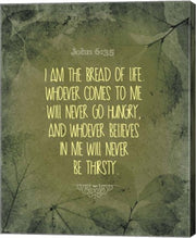 John 6:35 I am the Bread of Life (Leaves) by Inspire Me