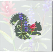 Green Floral Squirrel by Color Me Happy