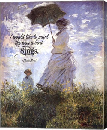 Monet Quote Madame Monet and Her Son by Quote Master