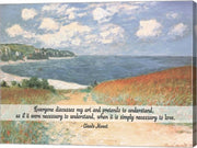 Monet Quote Chemin Dans Les Bles A Pourville by Quote Master