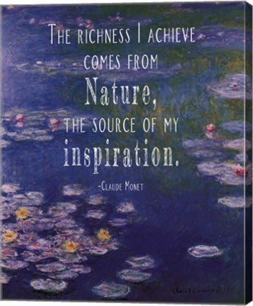 Monet Quote Waterlilies at Giverny by Quote Master