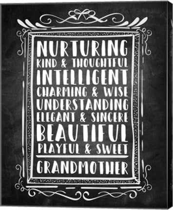 Grandma - Chalkboard by Color Me Happy