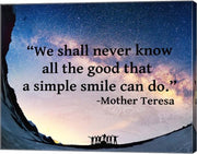 A Simple Smile - Mother Teresa Quote by Quote Master