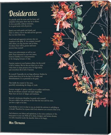Desiderata Autumn Branches by Quote Master