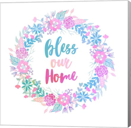Bless Our Home -Pastel by Color Me Happy