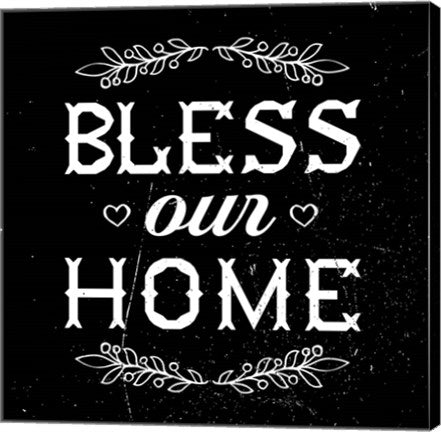 Bless Our Home-Black by Color Me Happy