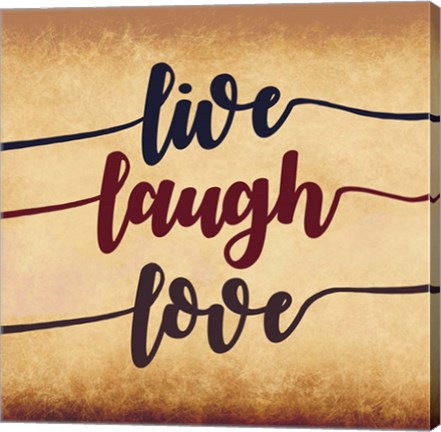 Live Laugh Love-Aged Script by Color Me Happy