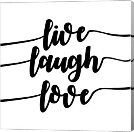 Live Laugh Love-Script by Color Me Happy