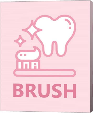 Girl's Bathroom Task-Brush by Color Me Happy