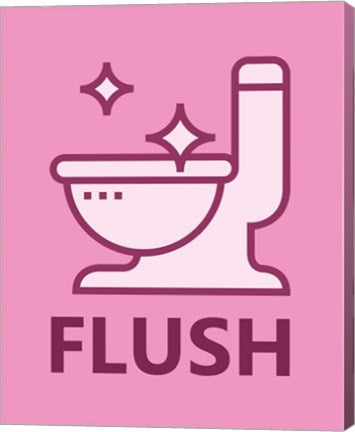 Girl's Bathroom Task-Flush by Color Me Happy