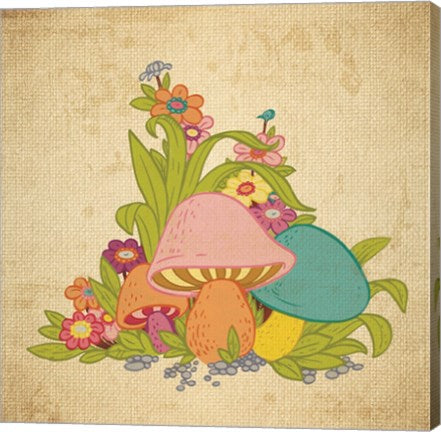 Colorful Mushrooms by Color Me Happy