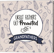 Great Fathers Get Promoted to Grandfathers Blue by Color Me Happy