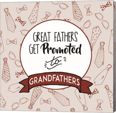 Great Fathers Get Promoted to Grandfathers Red by Color Me Happy