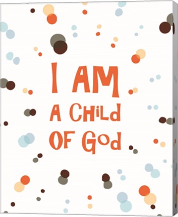 I Am A Child Of God Radial Dots Orange by Inspire Me