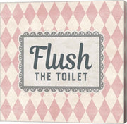 Flush The Toilet Pink Pattern by Color Me Happy