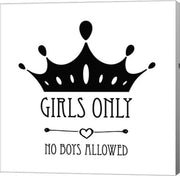 Girls Only Crown White by Color Me Happy