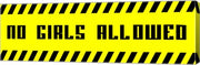 No Girls Allowed - Yellow Panoramic by Color Me Happy